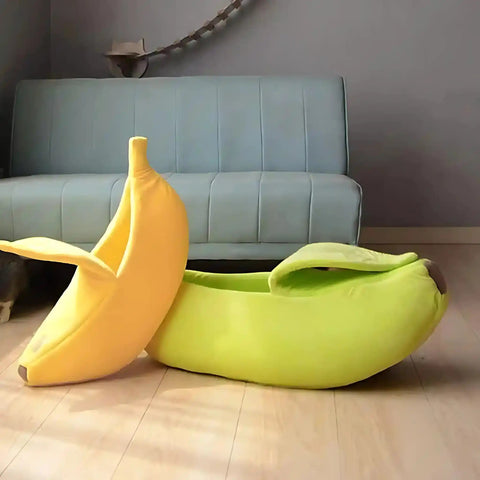 Cama Banana Amarela Para Cães e Gatos A Yeet