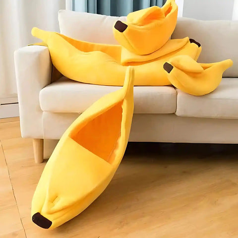 Cama Banana Amarela Para Cães e Gatos A Yeet