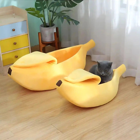 Cama Banana Amarela Para Cães e Gatos A Yeet