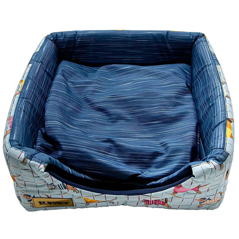 Cama Iglu e Toca Para Cachorro Impermeável Luppet Azul Luppet