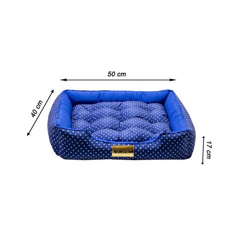 Cama Para Pet Retangular Impermeável Luppet Azul Luppet