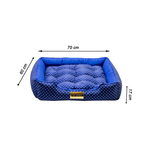 Cama Para Pet Retangular Impermeável Luppet Azul Luppet