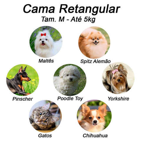 Cama Para Pet Retangular Impermeável Luppet Azul Luppet