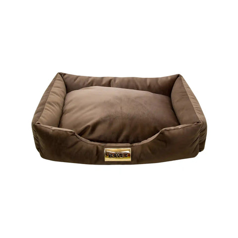 Cama para Cachorro Luppet Marrom Suede Retangular Luppet