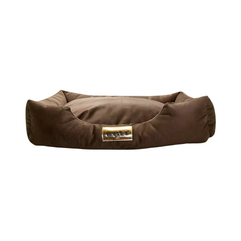 Cama para Cachorro Luppet Marrom Suede Retangular Luppet