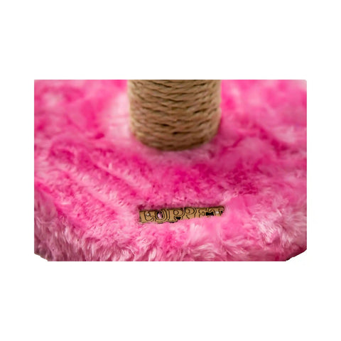 Kit Triplo Arranhadores Rosa 2 Canto + Bolinha Sustentável Luppet Luppet