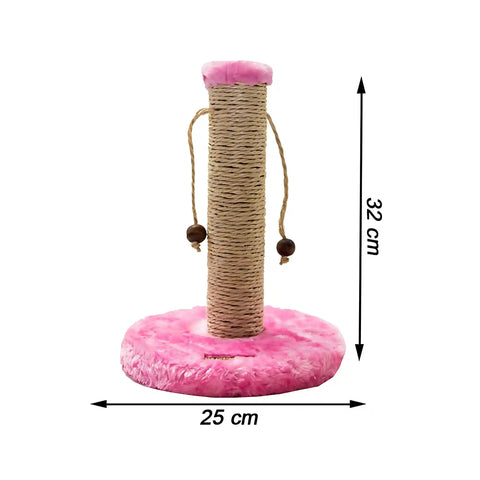 Kit Triplo Arranhadores Rosa 2 Canto + Bolinha Sustentável Luppet Luppet