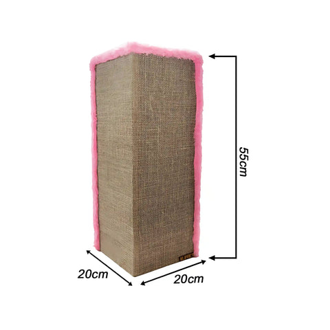 Kit Triplo Arranhadores Rosa 2 Canto + Bolinha Sustentável Luppet Luppet