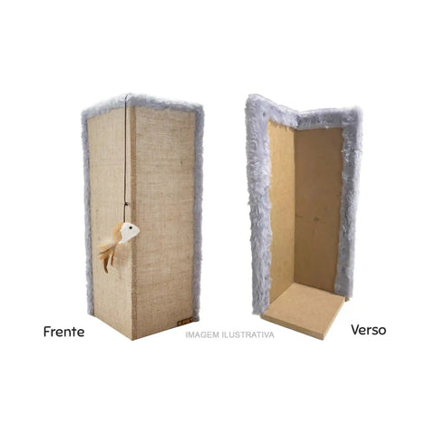 Kit 2 Arranhadores de Canto Para Gatos Sustentável Luppet Marrom Luppet