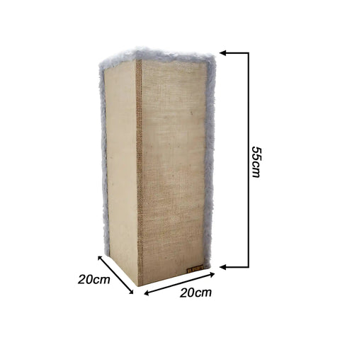 Kit Com 2 Arranhadores Para Gatos Canto de Sofá Sustentável Luppet Cinza Luppet