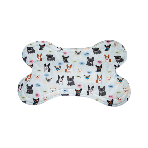 Kit Enxoval 4-em-1 Completo Azul Cachorrinho Bordado Luppet Luppet