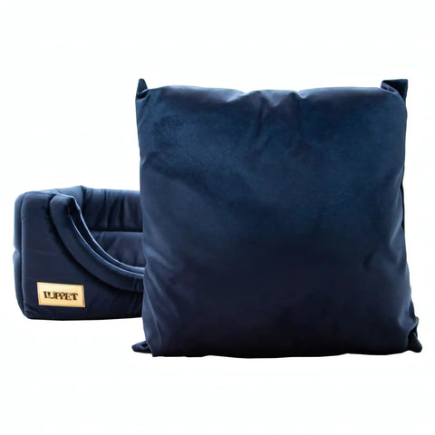 Toca Iglu Super Luxo 2 em 1 em Veludo Marinho Luppet