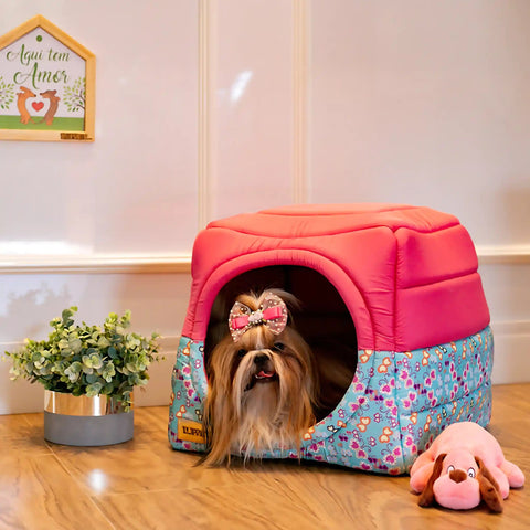 Toca Iglu Luppet Rosa Estampa Borboleta Luppet