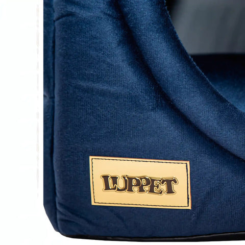 Toca Iglu Super Luxo 2 em 1 em Veludo Marinho Luppet