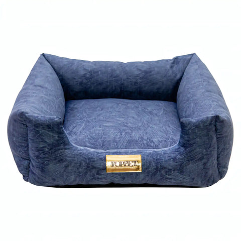 Cama Azul Luppet 3 tamanhos! Microfibra, fundo impermeável, fibra siliconada. Calmante e confortável. Única!