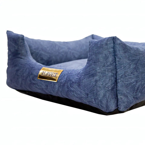Cama Azul Luppet 3 tamanhos! Microfibra, fundo impermeável, fibra siliconada. Calmante e confortável. Única!