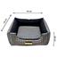 Cama Quadrada Luppet para cães e gatos - Microfibra impermeável, 3 tamanhos disponíveis. Garantia 60 dias + frete grátis. Conforto superior para seu pet!