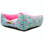 Cama Luxo Rosa Borboleta Luppet para cães e gatos. Microfibra impermeável, 3 tamanhos. Garantia 60 dias + frete!