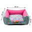 Cama Luxo Rosa Borboleta Luppet para cães e gatos. Microfibra impermeável, 3 tamanhos. Garantia 60 dias + frete!