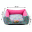 Cama Luxo Rosa Borboleta Luppet para cães e gatos. Microfibra impermeável, 3 tamanhos. Garantia 60 dias + frete!