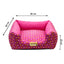 Cama Rosa Luppet para cães e gatos. Microfibra impermeável, 3 tamanhos. Garantia 60 dias + frete grátis!