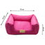 Cama Luxo Rosa Luppet para cães e gatos. Microfibra semi-impermeável, 3 tamanhos. Garantia 60 dias + frete grátis!