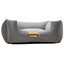 Cama Suede Cinza Luppet para cães e gatos. Elegante, impermeável, 3 tamanhos. Garantia 60 dias + frete grátis!