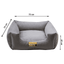 Cama Suede Cinza Luppet para cães e gatos. Elegante, impermeável, 3 tamanhos. Garantia 60 dias + frete grátis!