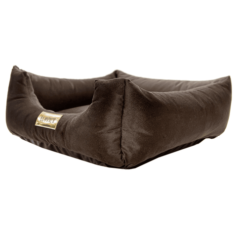 Cama Suede Marrom Luppet para cães e gatos. Aconchegante, impermeável, 3 tamanhos. Garantia 60 dias + frete grátis!
