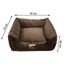 Cama Suede Marrom Luppet para cães e gatos. Aconchegante, impermeável, 3 tamanhos. Garantia 60 dias + frete grátis!